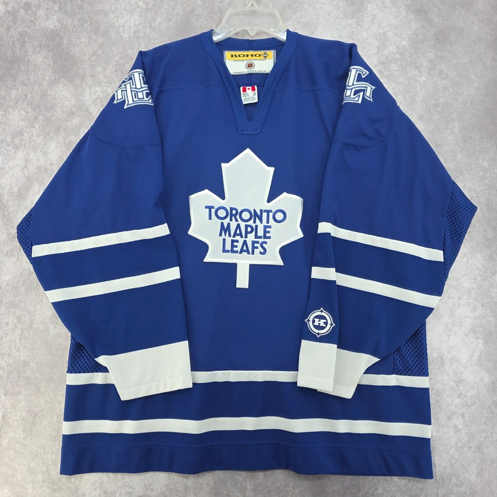 Vintage Koho Toronto Maple Leafs NHL Hockey Jersey Blue XXL Made in Canada